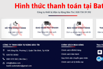 Hình thức thanh toán sản phẩm, dịch vụ tại Batiea