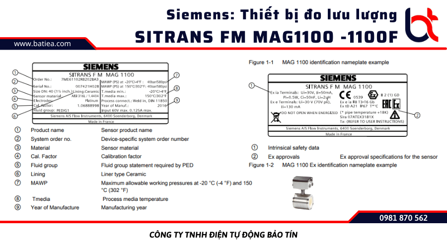 Thiết bị đo lưu lượng MAG1100 Siemens