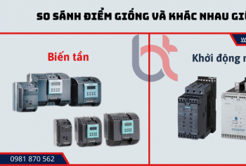So sánh điểm giống và khác nhau giữa thiết bị biến tần và khởi động mềm
