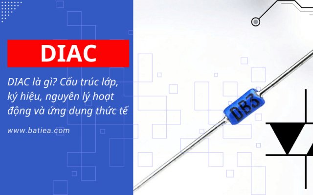 DIAC là gì? Cấu trúc lớp, ký hiệu, nguyên lý và ứng dụng thức tế DIAC là gì? Cấu trúc lớp, ký hiệu, nguyên lý và ứng dụng thức tế