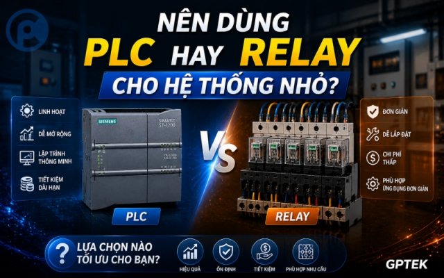 Nên dùng PLC hay relay cho hệ thống nhỏ?