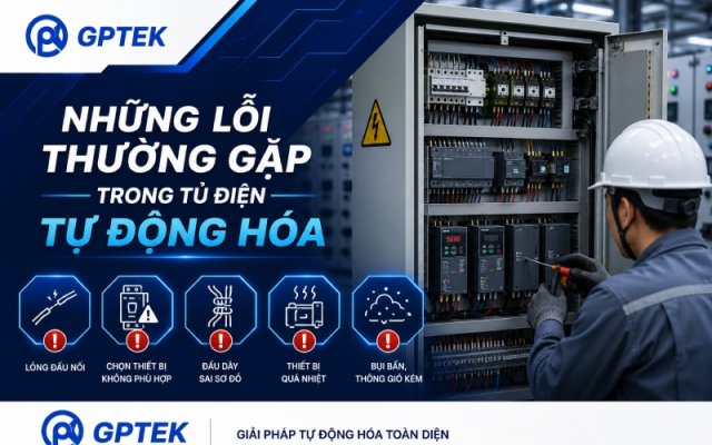 Những lỗi thường gặp trong tủ điện tự động hóa