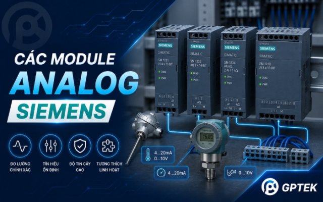 Các Module Analog Siemens: AI, AO, RTD, Thermocouple và cách lựa chọn