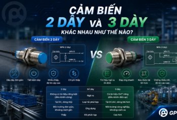Cảm biến 2 dây và 3 dây khác nhau như thế nào? 