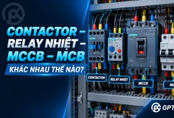 Contactor, Relay nhiệt, MCCB và MCB khác nhau thế nào trong tủ điện?