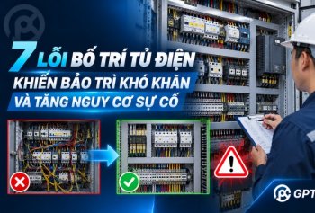 7 lỗi bố trí tủ điện khiến bảo trì khó khăn và tăng nguy cơ sự cố
