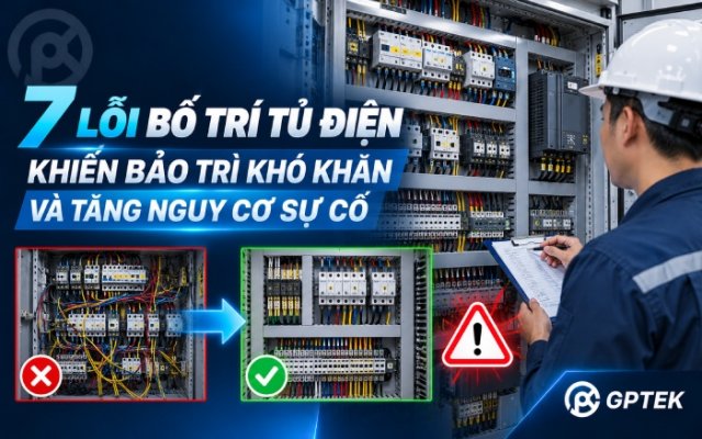 7 lỗi bố trí tủ điện khiến bảo trì khó khăn và tăng nguy cơ sự cố